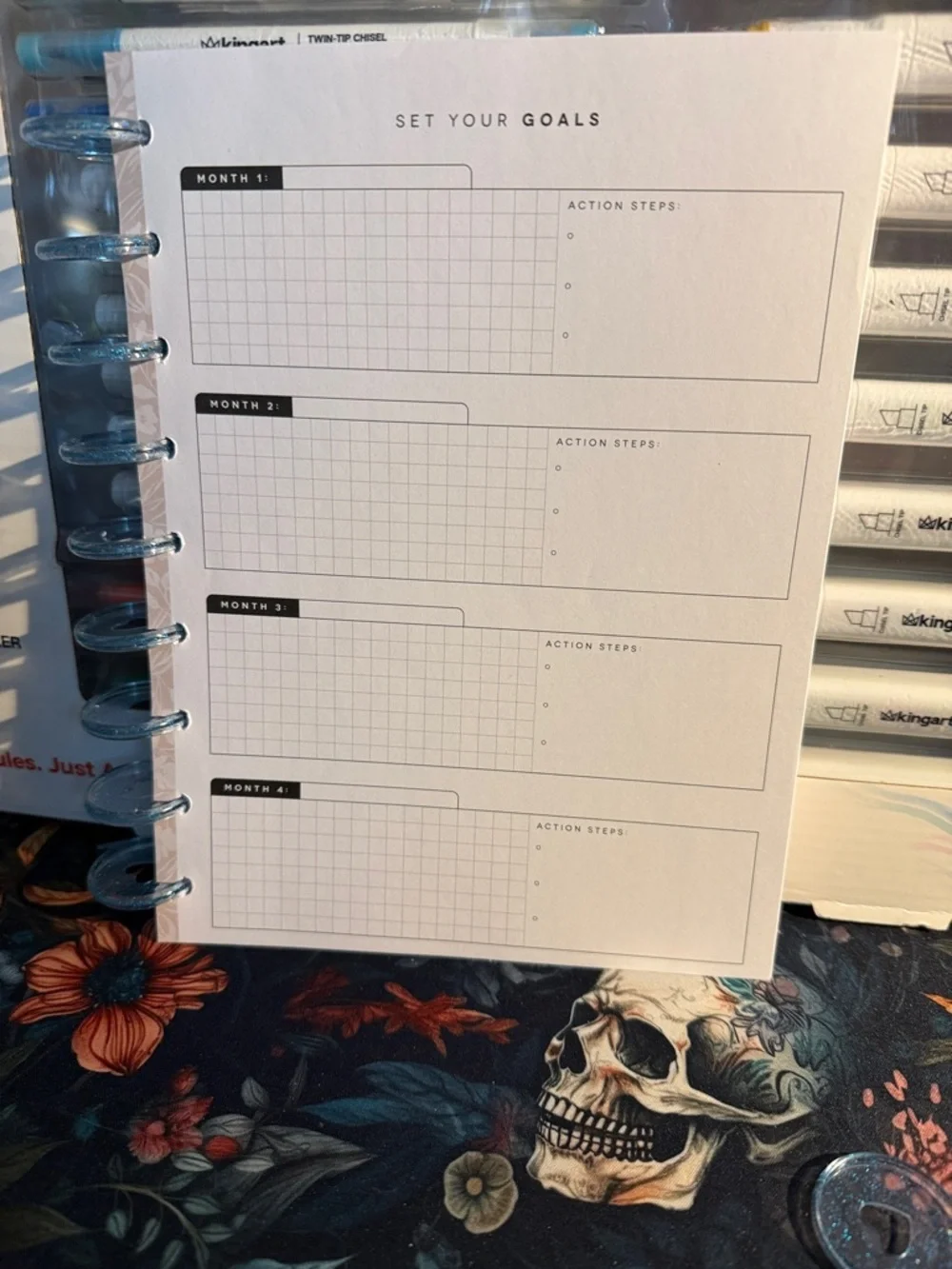 Happy planner budget guts with glitter discs - classic size -see pics